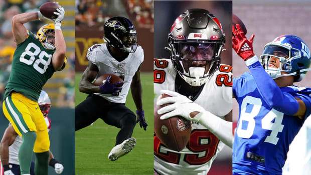 Packers tight end Luke Musgrave, Ravens receiver Zay Flowers, Bucs running back Rachaad White and Giants receiver Jalin Hyatt